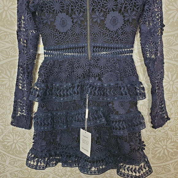 {RELISTED}NWT Self-Portrait Ava Guipure Lace Dress - Picture 5 of 8
